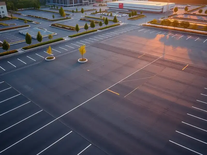 商業施設駐車場舗装工事