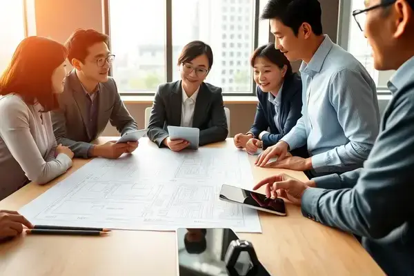 打ち合わせの様子